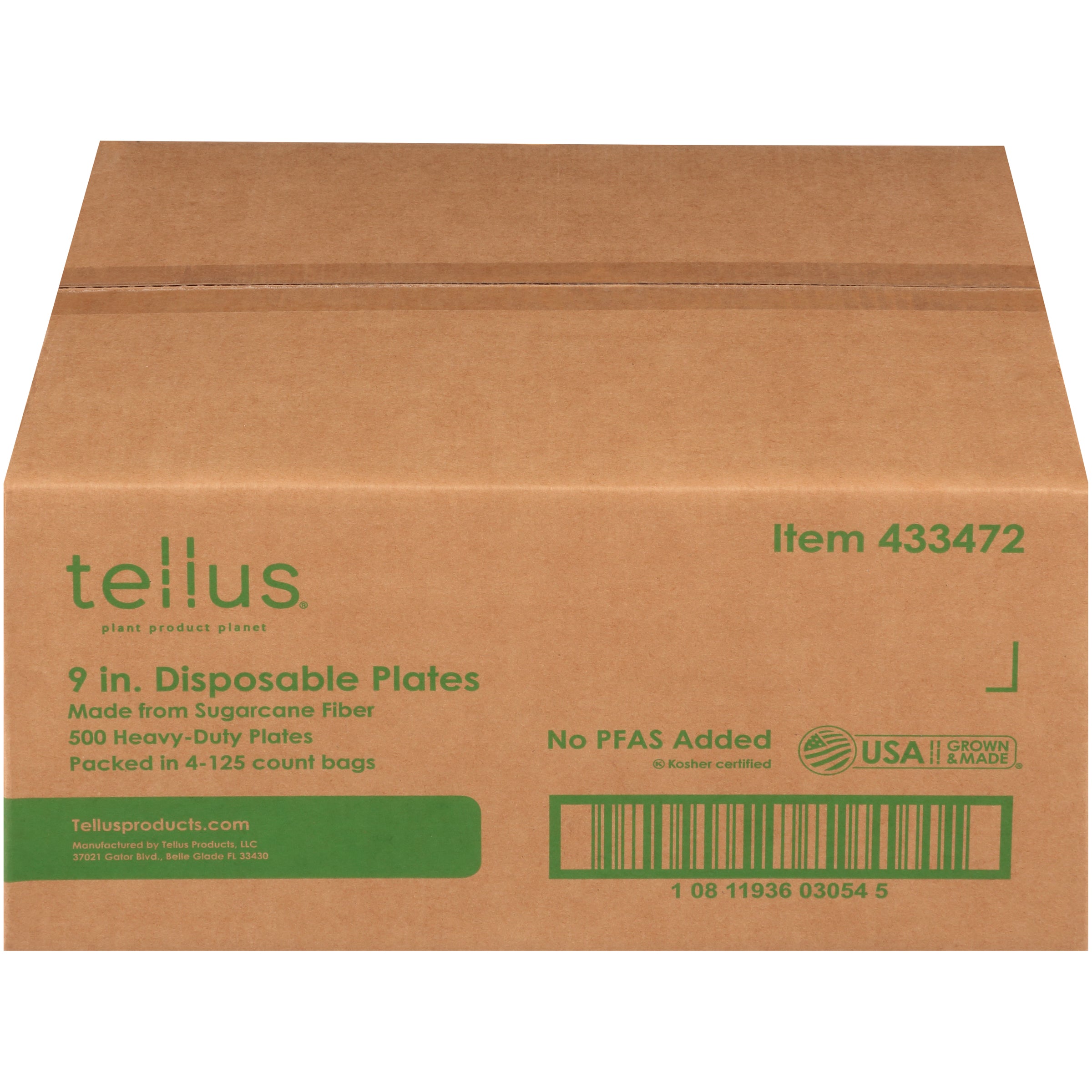 Tellus 9 Inch Round Plate No Pfas Added  1 -8 - 4 Ea
