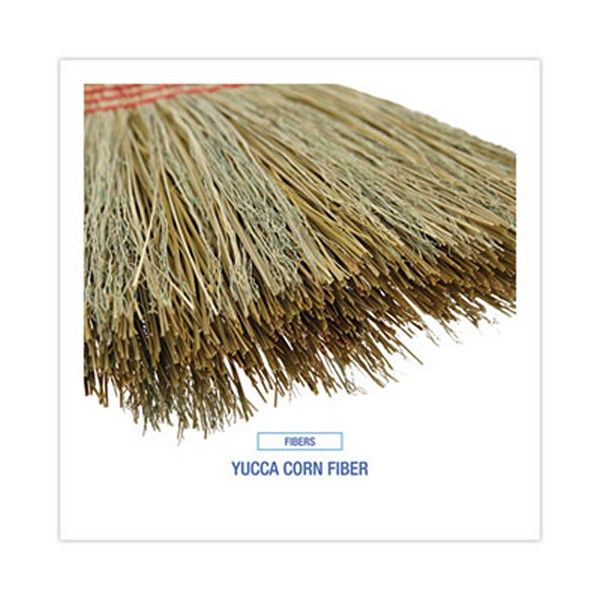 Boardwalk® Parlor Broom, Yucca/corn Fiber Bristles, 56" Overall Length, Natural, 12/carton