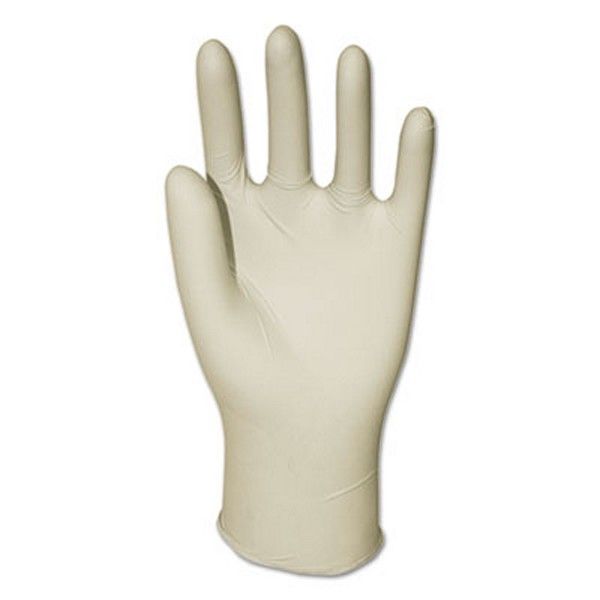 Boardwalk® Powder-Free Synthetic Vinyl Gloves, Small, Cream, 4 Mil, 100/box