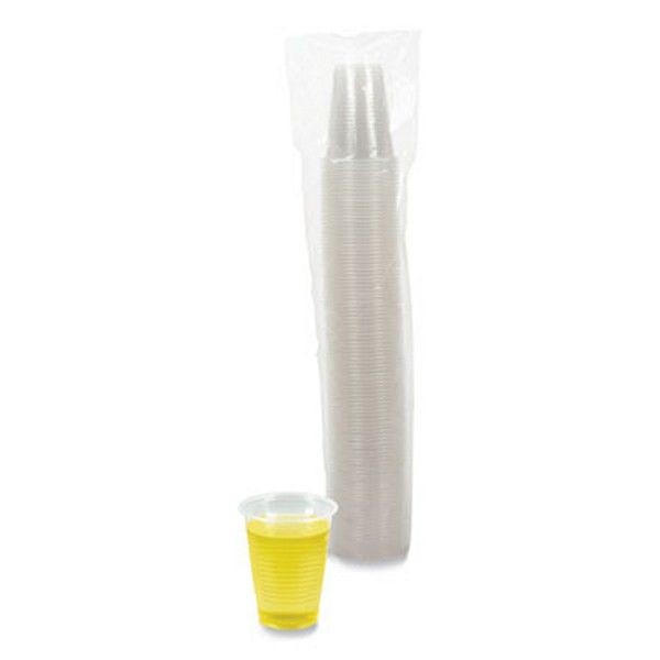 Boardwalk® Translucent Plastic Cold Cups, 7 oz, Polypropylene, 100 Cups/Sleeve, 25 Sleeves/Carton