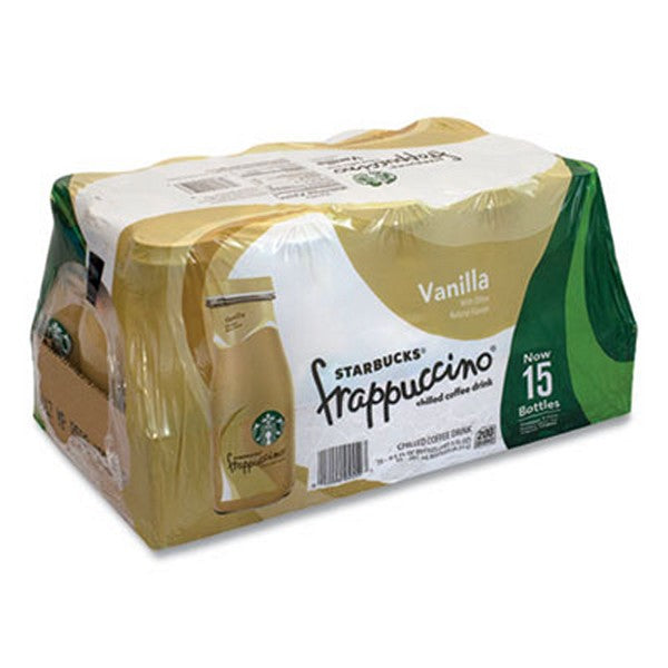 Starbucks Frappuccino Coffee, 9.5 Bottle, Vanilla, 15/pack