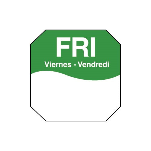 Daymark Movemark-Removeable Adhesive 1 Inch X 1 Inch Octagon Friday Triling Label  12 - 1000  Cnt