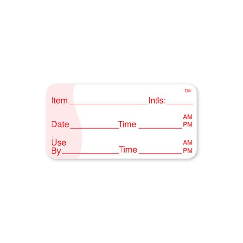 Daymark Dissolvemark-Dissolvable Adhesive 1 Inch X 2 Inch Square Item Date Use By Label  12 - 500 Cn