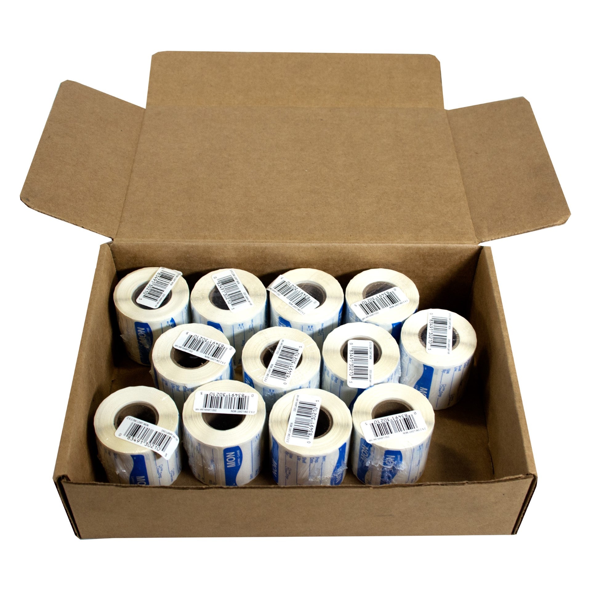 Daymark Dissolvemark-Dissolvable Adhesive 2 Inch X 2 Inch Rectangle Monday Shelf Life Label  12 - 25