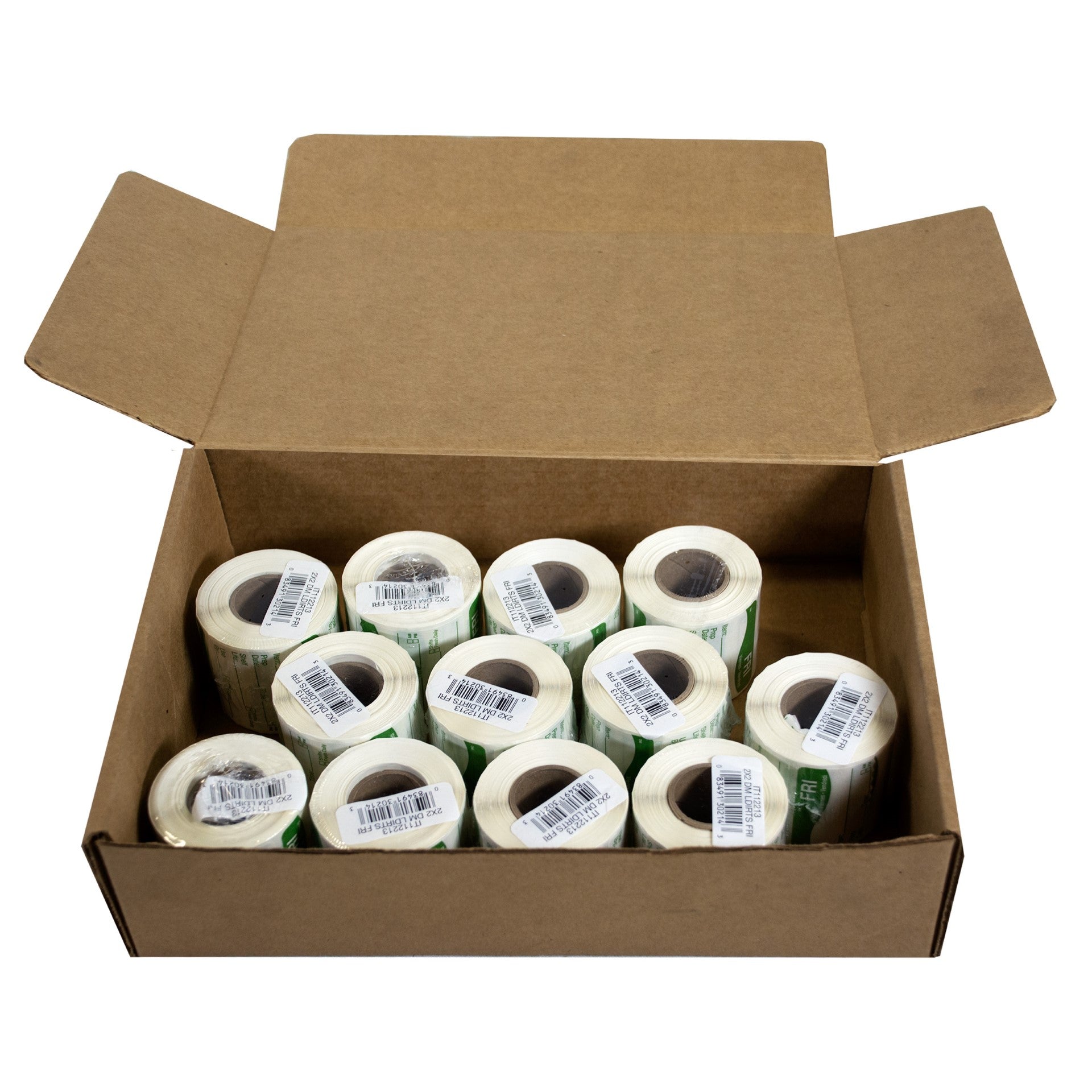 Daymark Dissolvemark-Dissolvable Adhesive 2 Inch X 2 Inch Rectangle Friday Shelf Life Label  12 - 25