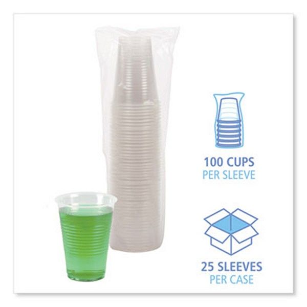 Boardwalk® Boardwalk TRANSLUCENT PLASTIC COLD CUPS, 14 OZ, POLYPROPYLENE, 20 CUPS/SLEEVE, 50 SLEEVES/CARTON