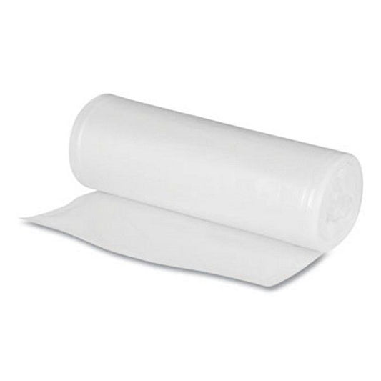 Boardwalk® Low Density Repro Can Liners, For Slim Jim Containers, 23 gal, 1 mil, 28" x 45", Clear, 15 Bags/Roll, 10 Rolls/Carton