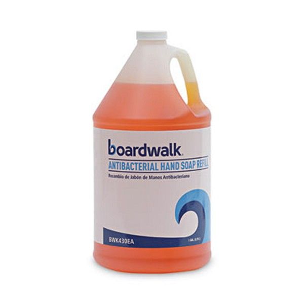 Boardwalk® Antibacterial Liquid Soap, Clean Scent, 1 gal Bottle, 4/Carton