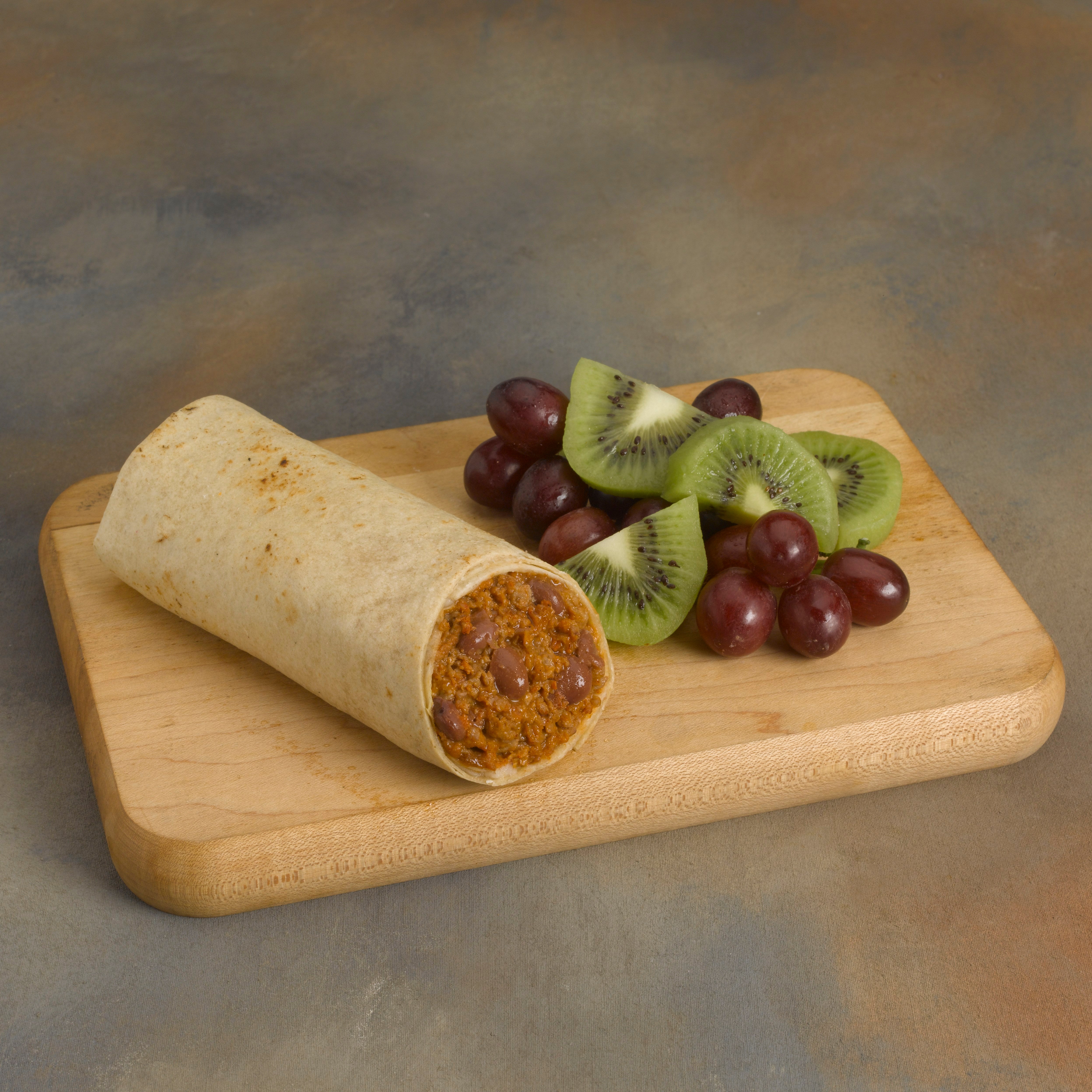 Cabo Real Beef Bean & Red Chili Burrito 5.2 Ounce Size - 48 Per Case