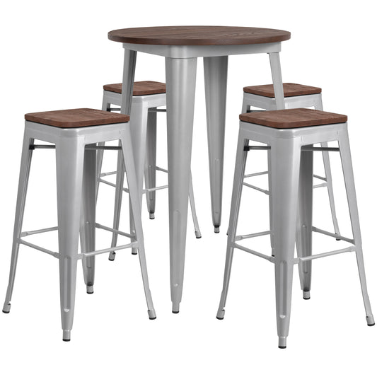 Flash Furniture, CH-WD-TBCH-12-GG, Restaurant Furniture Table & Chair Sets