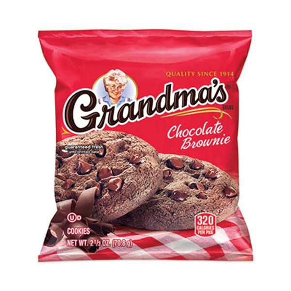 Grandma's Big Chocolate Brownie, 2.5 Packet, 60/Pack