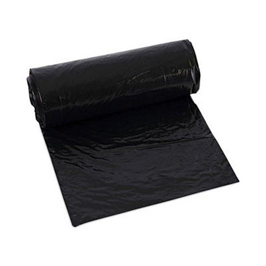 Boardwalk® Low-Density Waste Can Liners, 16 Gal, 1 Mil, 24 X 32, Black, 10 Bags/roll, 15 Rolls/carton