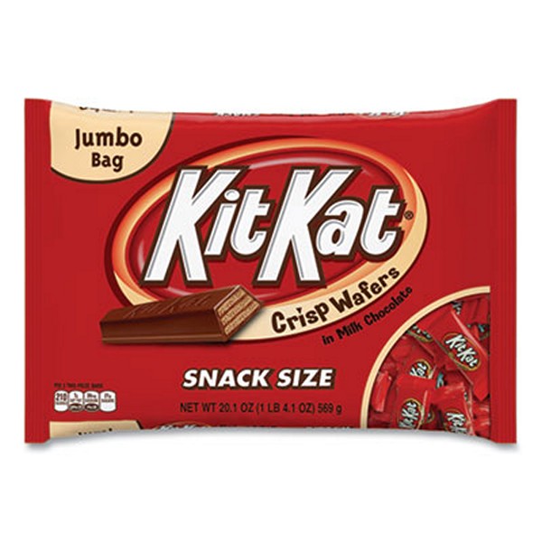 Kit Kat Snack Size, Crisp Wafers In Milk Chocolate, 20.1 Bag