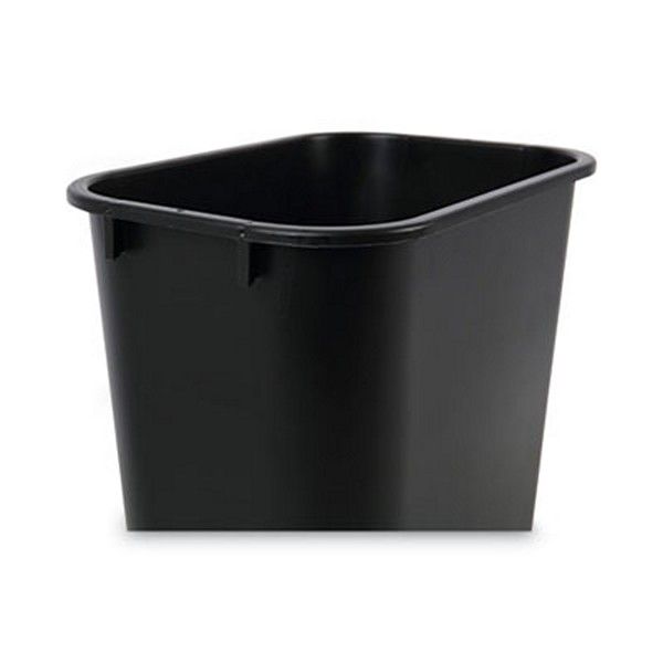 Boardwalk® Soft-Sided Wastebasket, 14 Qt, Plastic, Black