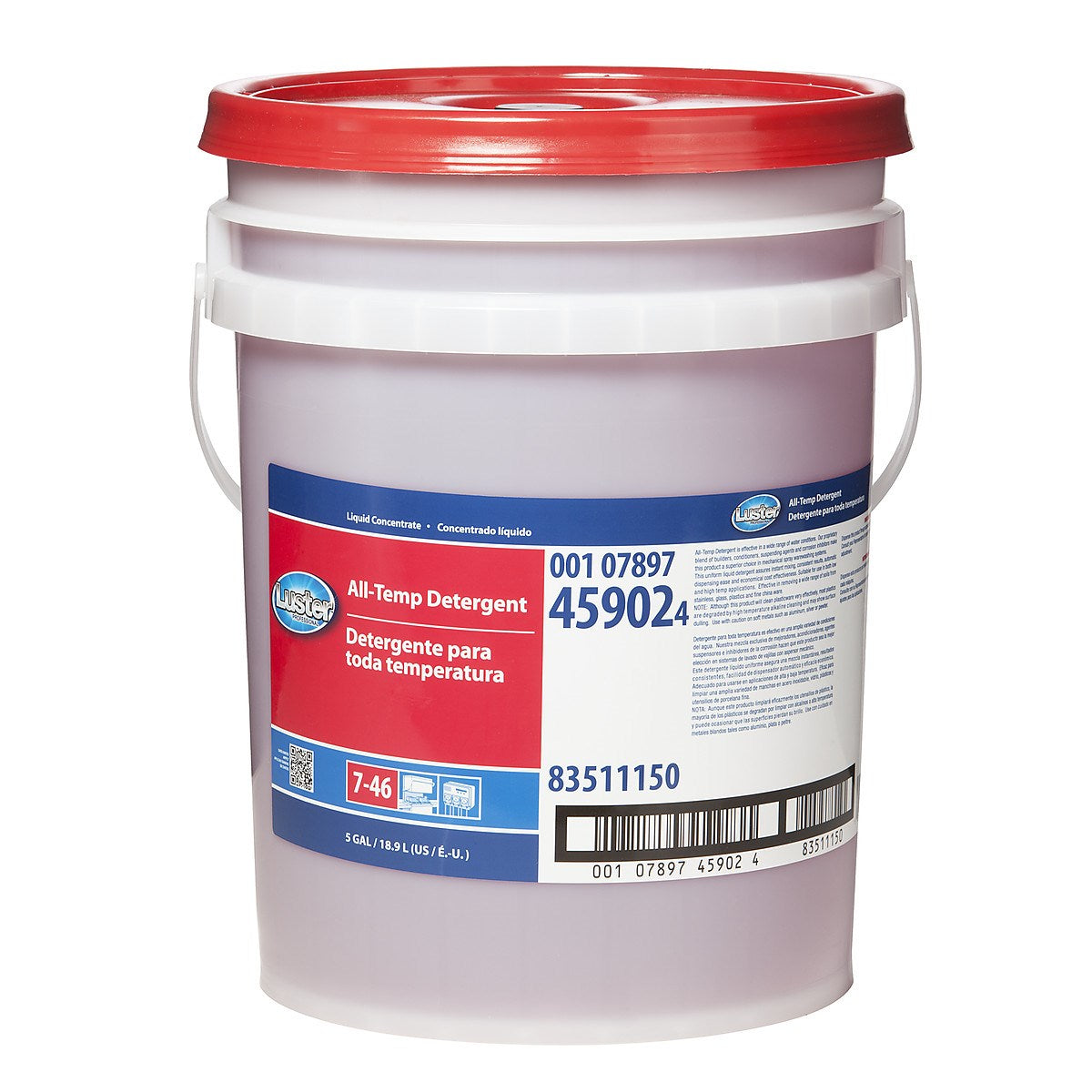 Luster Professional All Temp Detergent Concentrate Closed Loop 7-46 1/5 Gal
