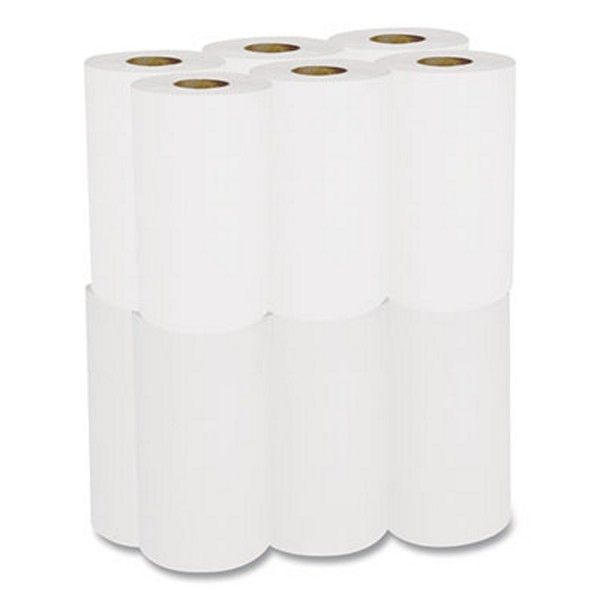 Boardwalk® Hardwound Paper Towels, Nonperforated, 1-Ply, 8" x 350 ft, White, 12 Rolls/Carton