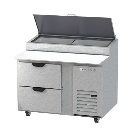 Beverage Air, DPD46HC-2, Refrigerated Counter, Pizza Prep Table