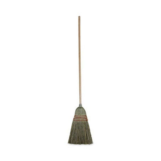 Boardwalk® Mixed Fiber Maid Broom, Mixed Fiber Bristles, 55" Overall Length, Natural, 12/carton