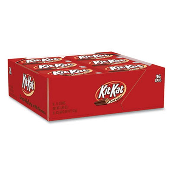 Kit Kat Wafer Bar With Milk Chocolate, 1.5 Bar, 36 Bars/box