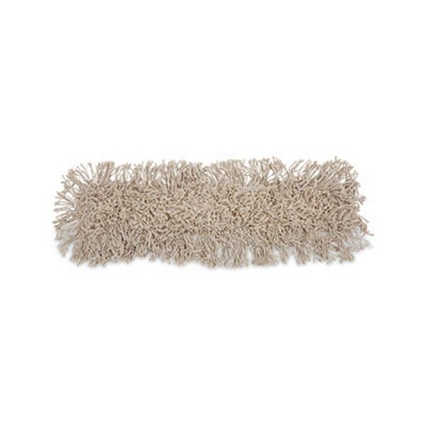 Boardwalk® Mop Head, Dust, Cotton, 24 X 3, White