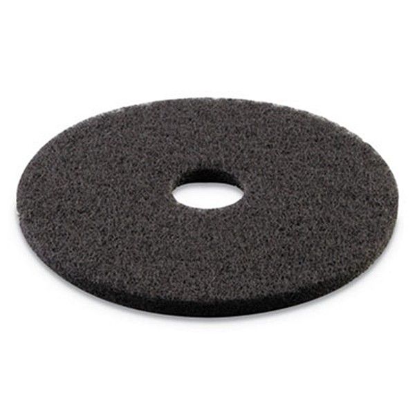 Boardwalk® Stripping Floor Pads, 12" Diameter, Black, 5/carton