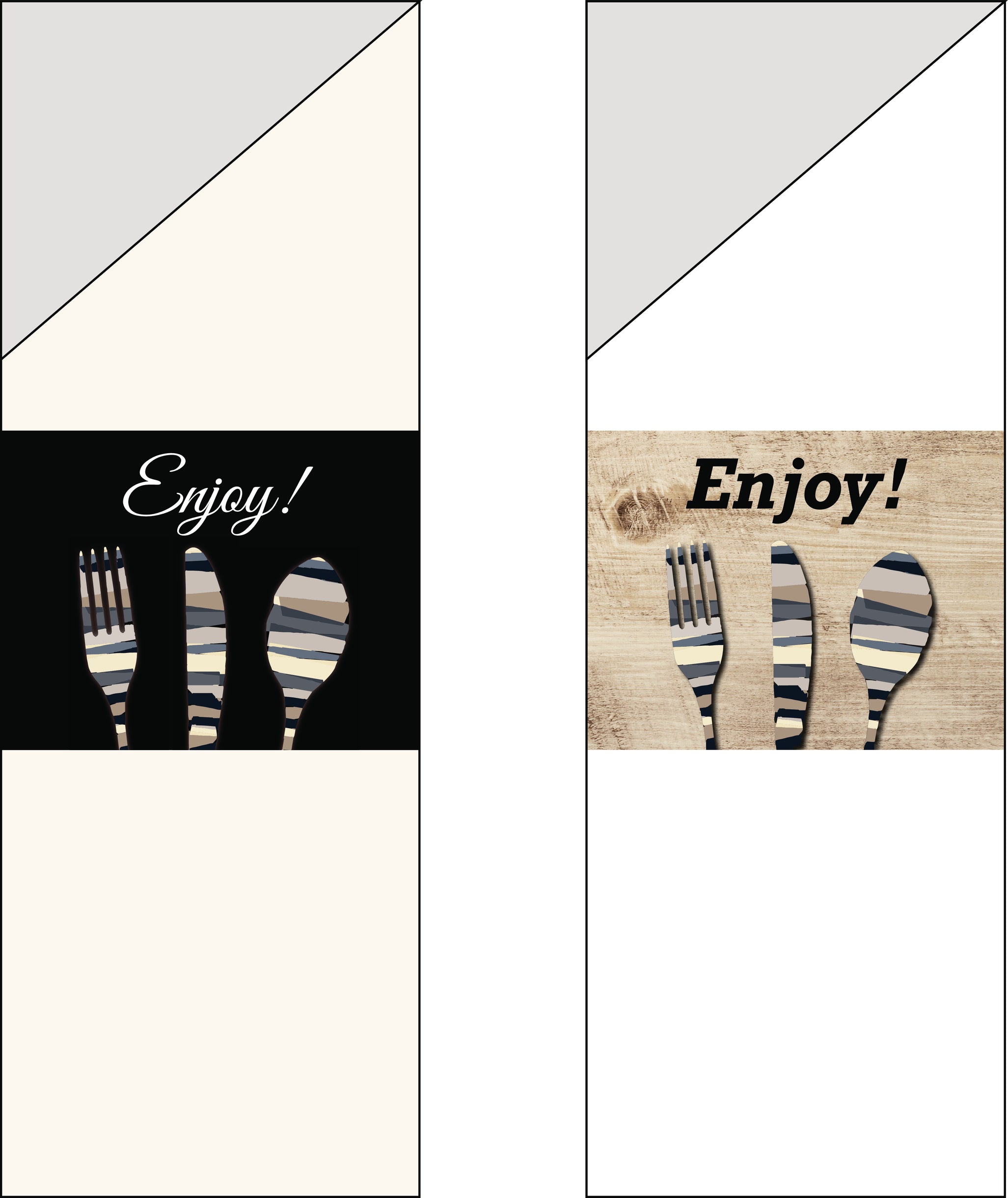 Napkin Sleeve Six Inch Six Inch (cs) Woodgrain 16 IN - 300 Per Case