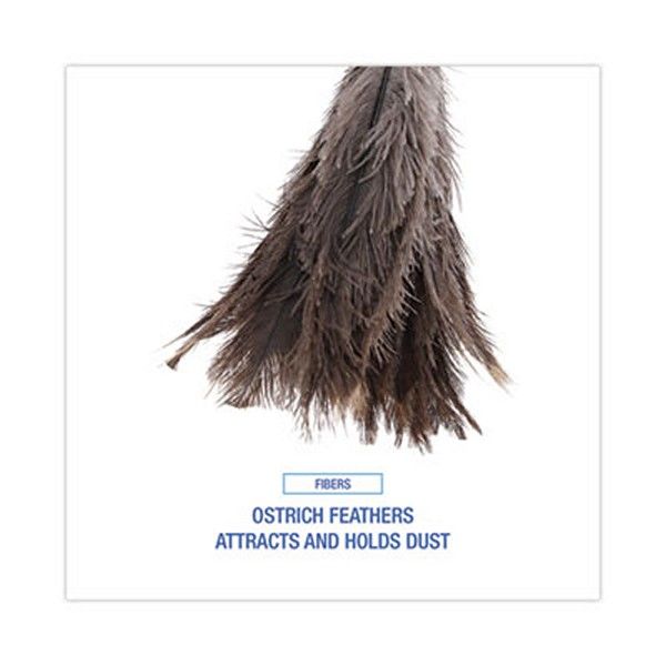 Boardwalk® Professional Ostrich Feather Duster, 16" Handle