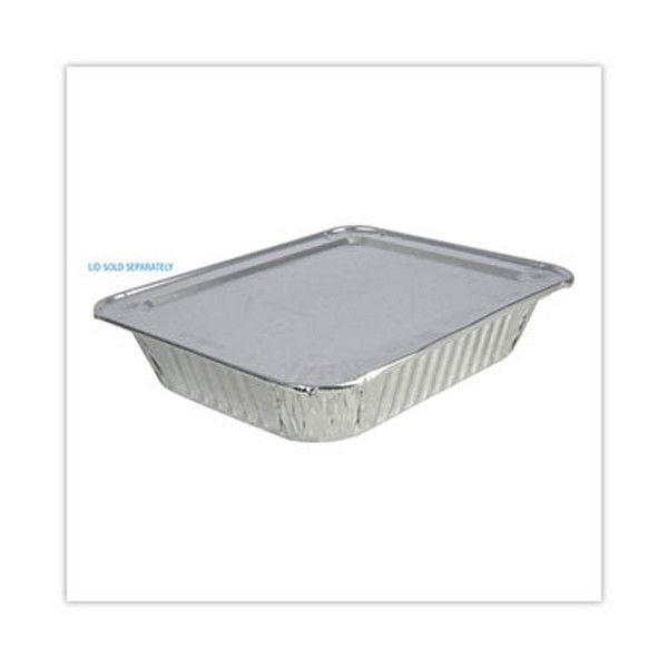 Boardwalk® Aluminum Steam Table Pans, Half-Size Deep-128 oz., 2.56" Deep, 10.38 x 12.75, 100/Carton