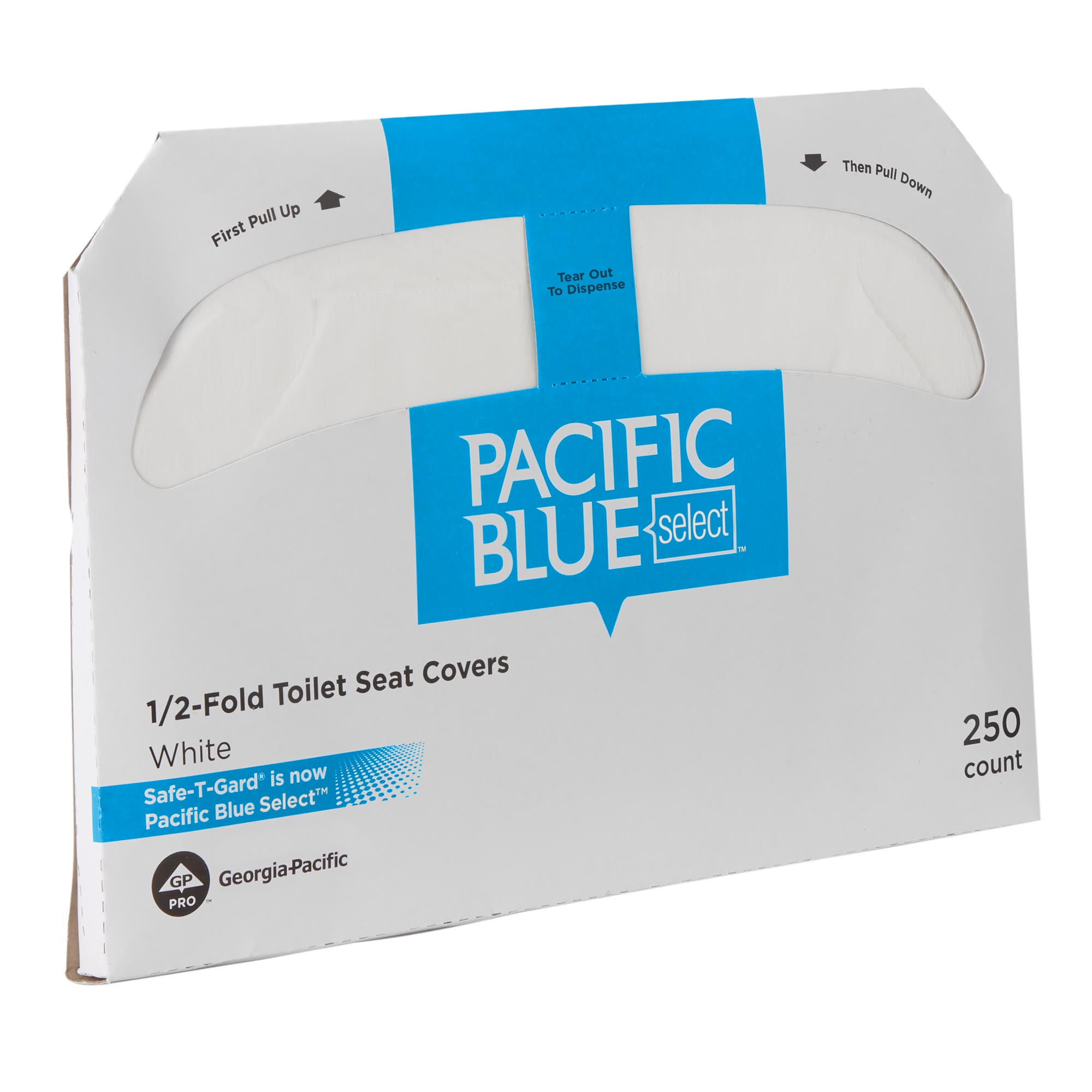 Pacific Blue Select(R)  1/2-Fold Toilet Seatcover By Gp Pro (Georgia-Pacific)  White  1 000 Covers