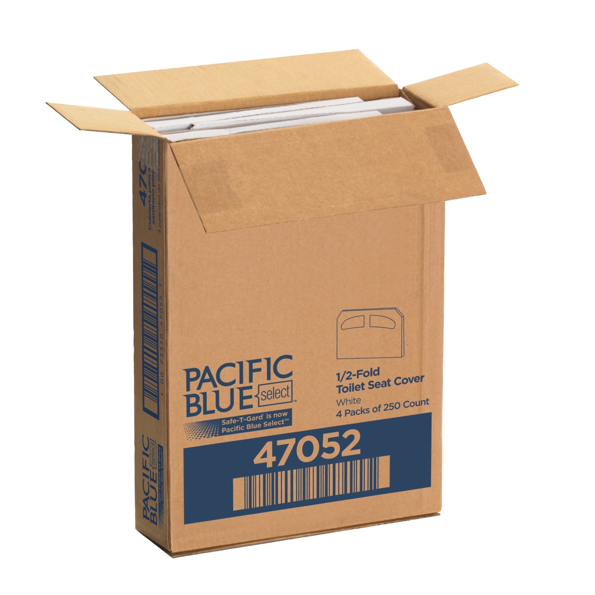 Pacific Blue Select(R)  1/2-Fold Toilet Seatcover By Gp Pro (Georgia-Pacific)  White  1 000 Covers