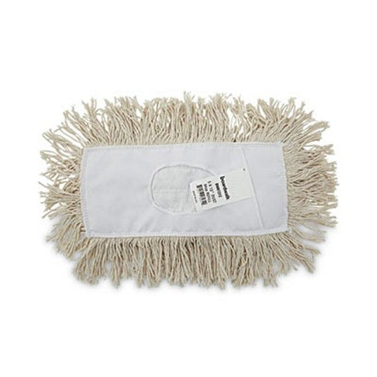 Boardwalk® Mop Head, Dust, Cotton, 12 X 5, White