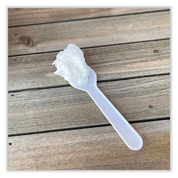 Boardwalk® Boardwalk HEAVYWEIGHT POLYPROPYLENE CUTLERY, TASTING SPOON, WHITE, 3,000/CARTON