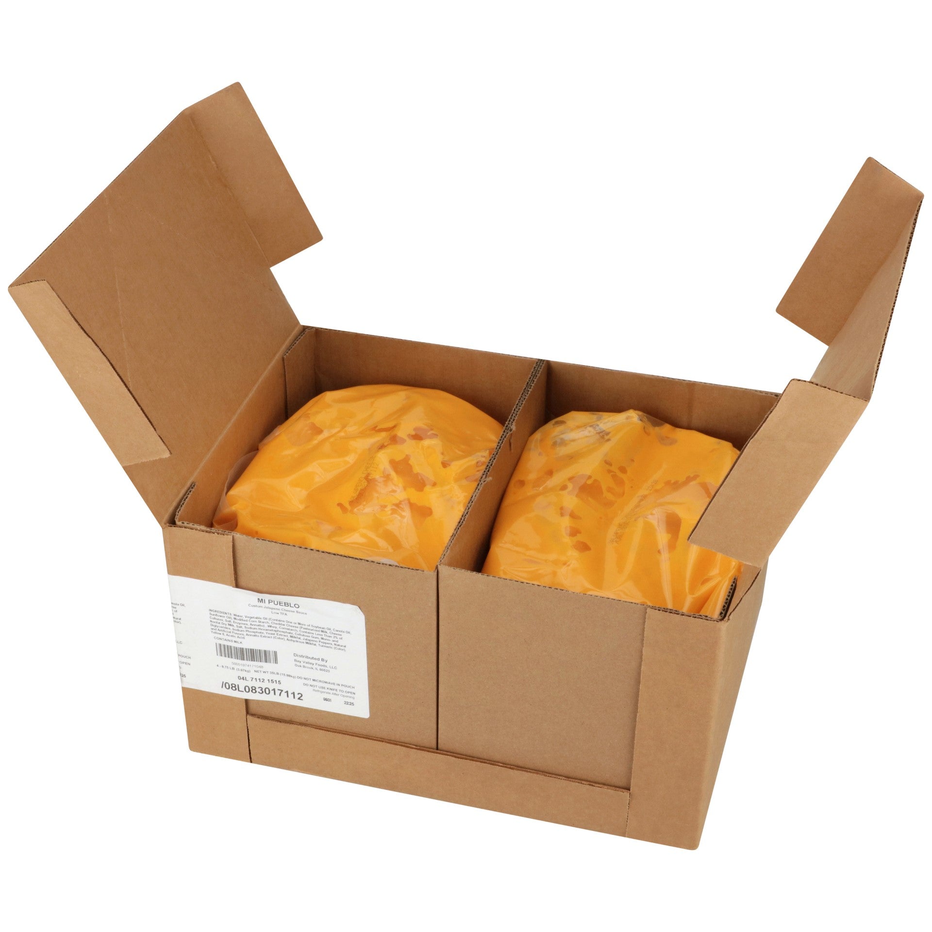 Mi Pueblo Jalapeno Cheese Sauce Case Of 140 Ounce Size - 4 Per Case