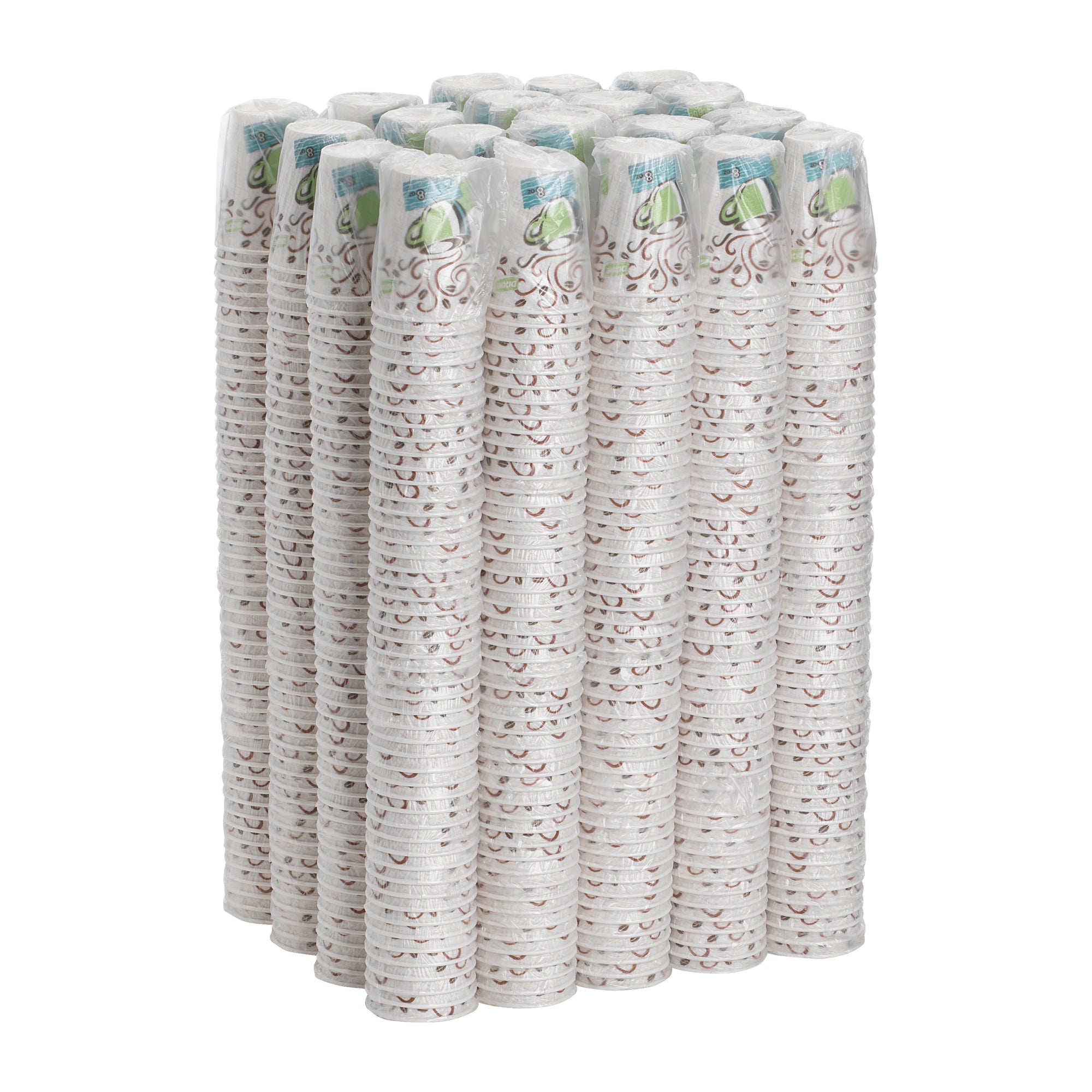 Dixie(R) Perfectouch(R) 8 Ounce Insulated Wrapped Paper Hot Coffee Cups  20 Packs / 50 Count Per Pac