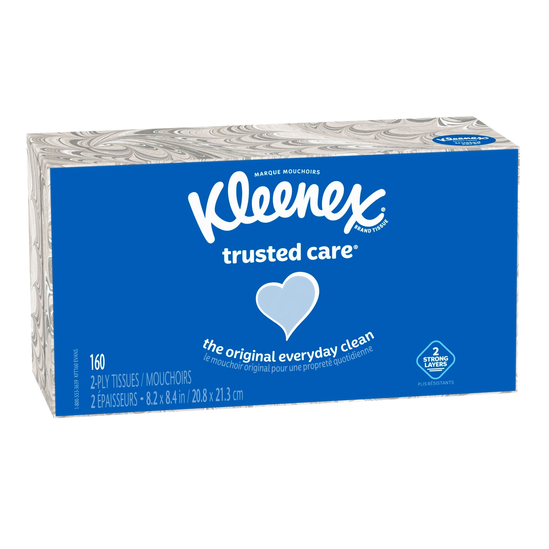 Kleenex Mainline Facial Tissue Flat_ Fscmix Sgsch Coc 160 Count Packs - 24 Per Case