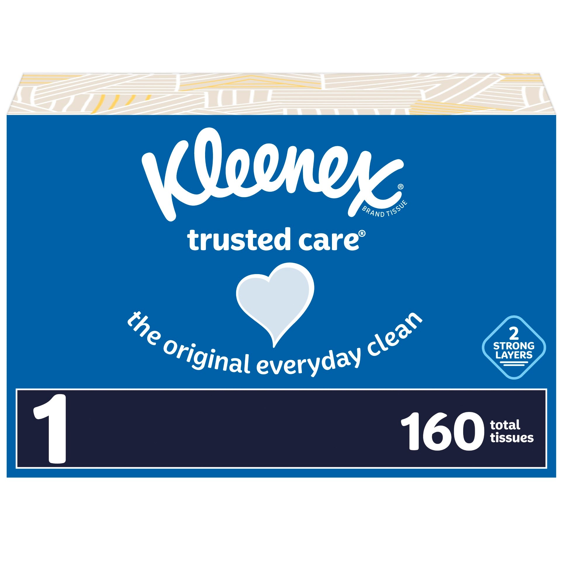 Kleenex Mainline Facial Tissue Flat_ Fscmix Sgsch Coc 160 Count Packs - 24 Per Case