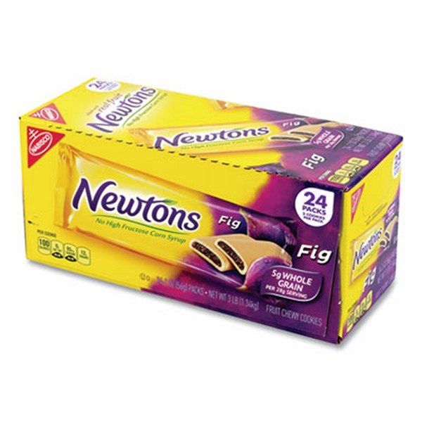 Nabisco Fig Newtons, 2 Pack, 2 Cookies/pack 24 Packs/box