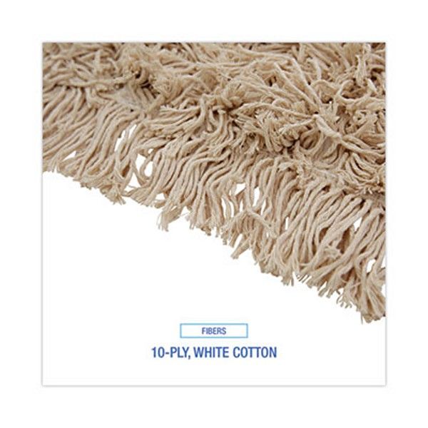 Boardwalk® Industrial Dust Mop Head, Hygrade Cotton, 48w X 5d, White