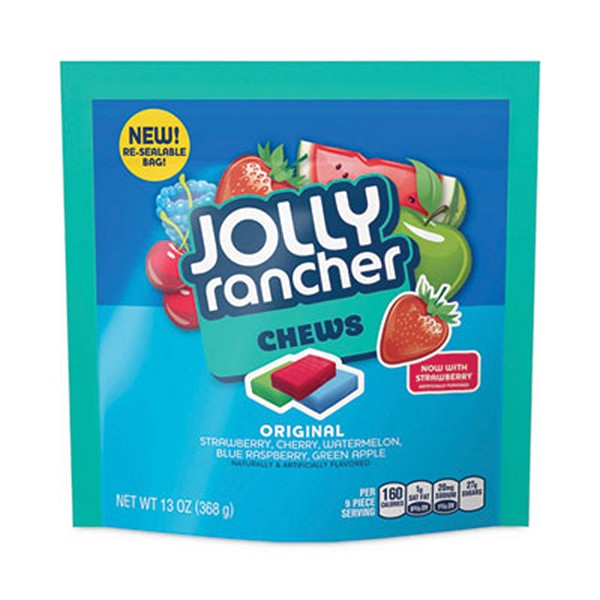 JollyRanch Chews Candy, Assorted Flavors, 13 Pouches, 4 Count