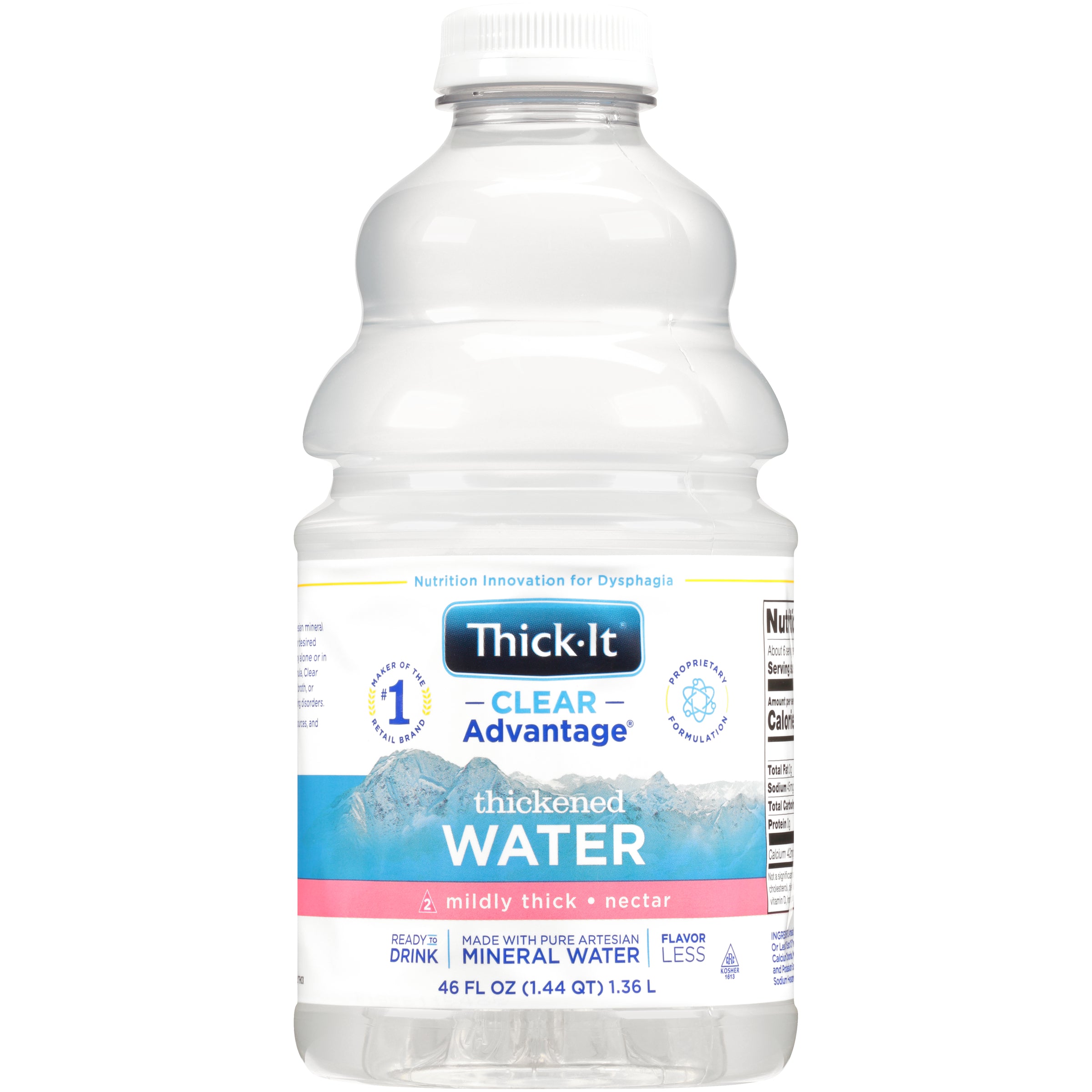 Thick It Clear Advantage Thickened Water Mildly Thick Nectar Fl 46 Fluid Ounce - 4 Per