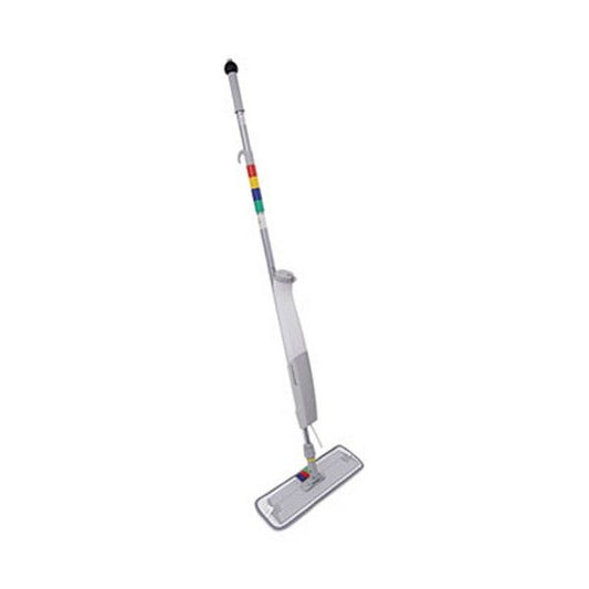 Boardwalk® Bucketless Microfiber Mop System, 5 X 18 Blue Microfiber Head, 59" Gray Aluminum/polypropylene Handle