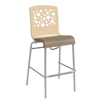 Grosfillex, UT836413, Bar Stool, Stacking, Indoor