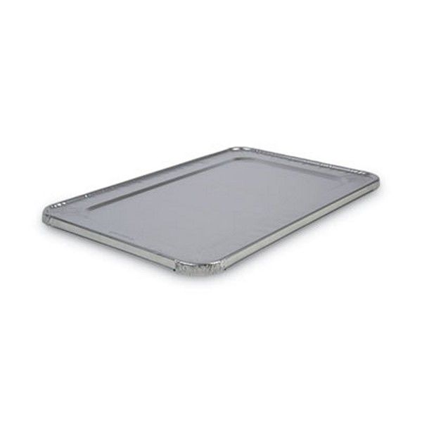 Boardwalk® Aluminum Steam Table Pan Lids, Fits Full-Size Pan, Deep,12.88 x 20.81 x 0.63, 50/Carton