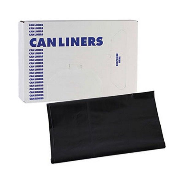 Boardwalk® Linear Low Density Industrial Can Liners, 45 Gal, 1.7 Mil, 40 X 46, Black, 100/carton