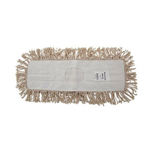 Boardwalk® Industrial Dust Mop Head, Hygrade Cotton, 18w X 5d, White