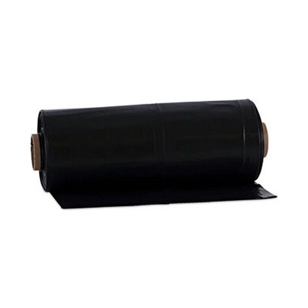 Boardwalk® Industrial Drum Liners Rolls, 60 Gal, 2.7 Mil, 38 X 63, Black, 1 Roll Of 50 Bags