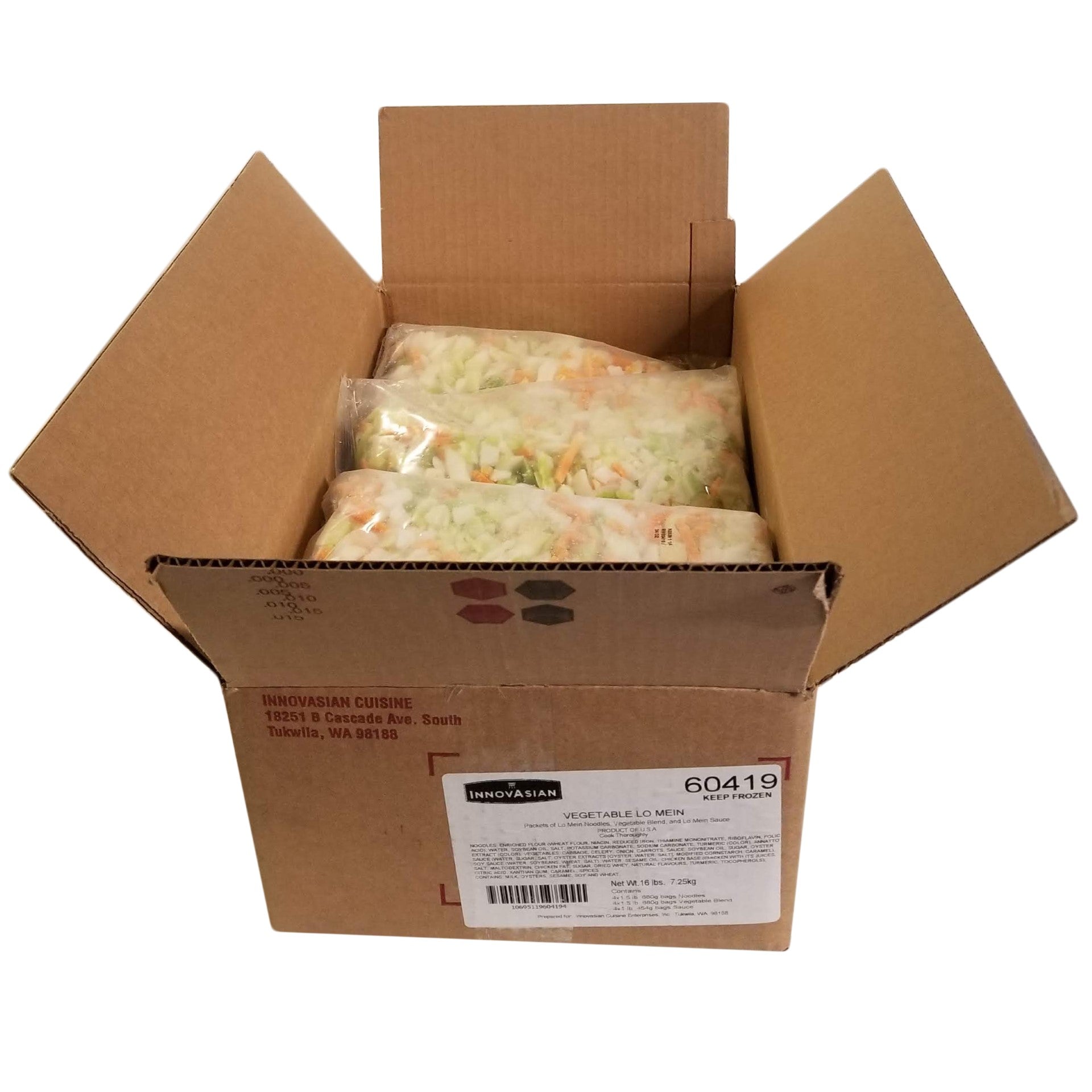 Vegetable Lo Mein 4 Pound Each - 4 Per Case