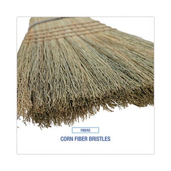 Boardwalk® Warehouse Broom, Corn Fiber Bristles, 56" Overall Length, Natural, 12/carton