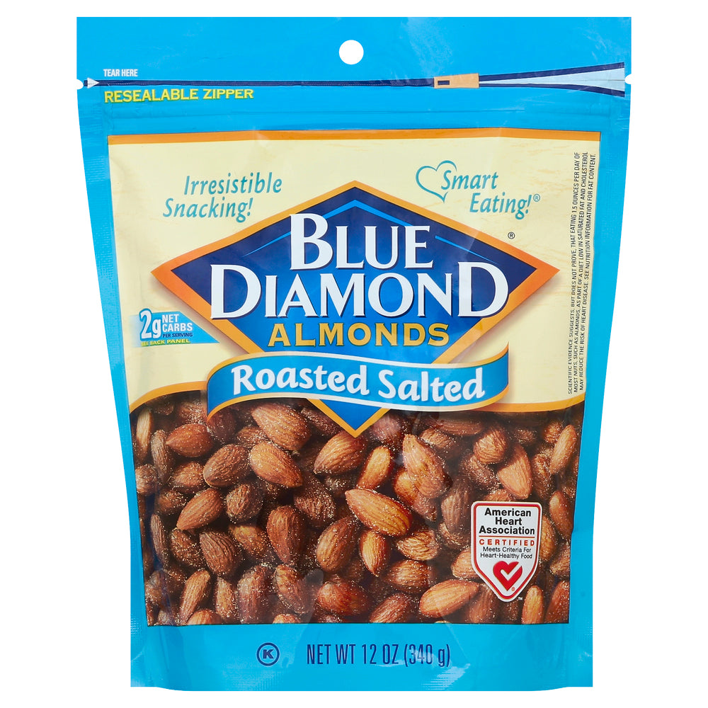Blue Diamond - Almonds Roasted Salted - Case of 6-12 OZ