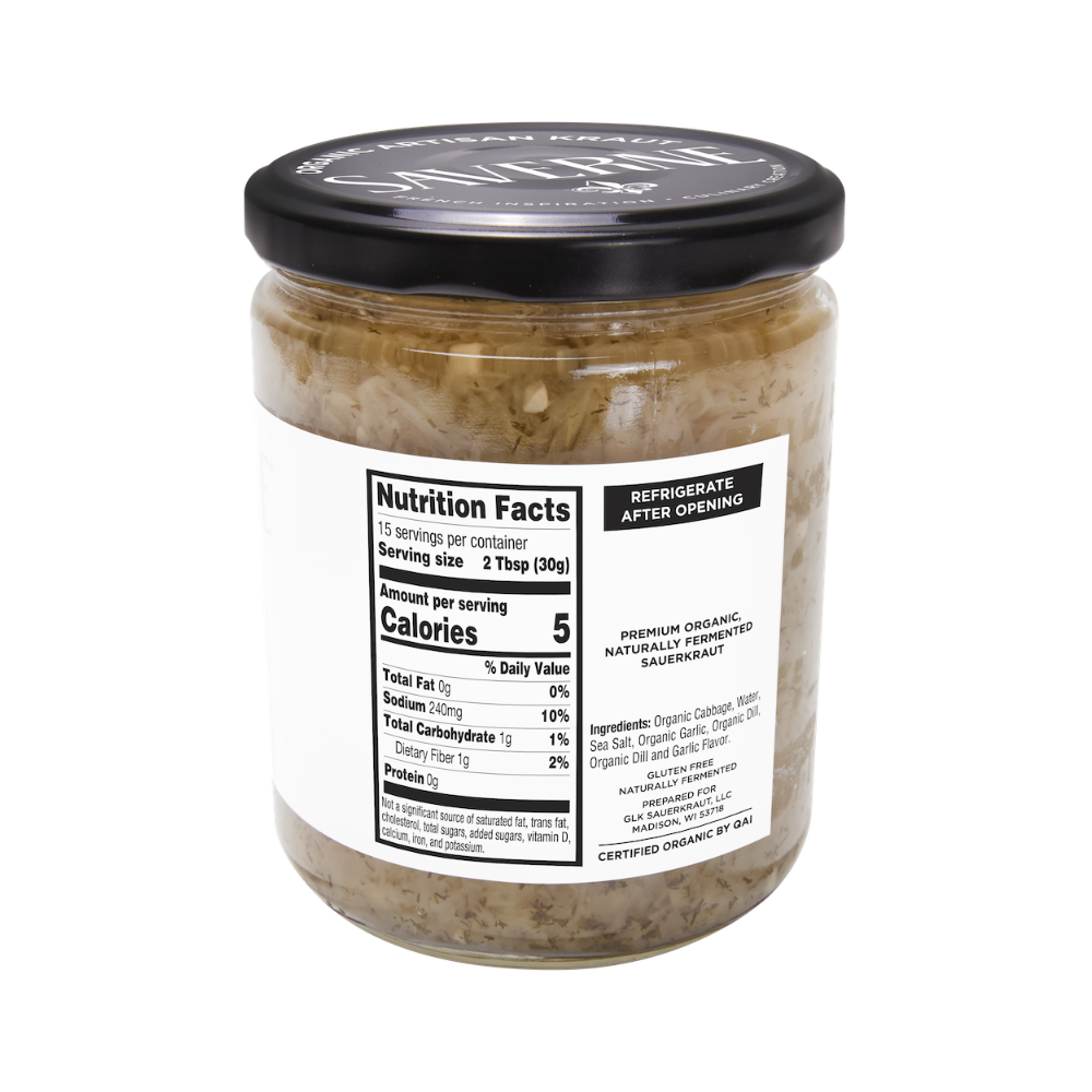 Saverne - Kraut Organic French Dill - Case of 6-16 OZ